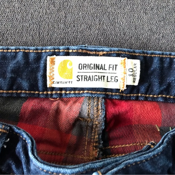 Womens lined Carhartt Original Fit Straight Leg Jeans - Picture 1 of 5